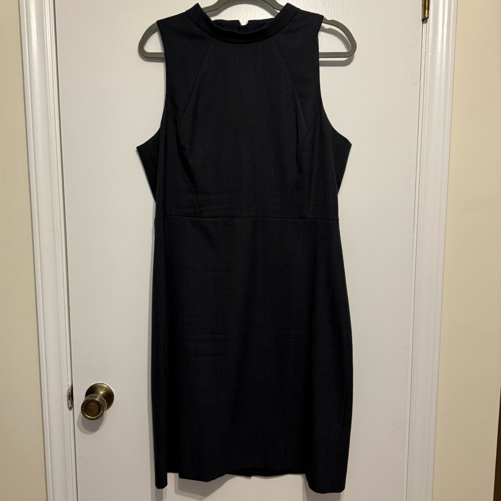 Charcoal Gray Stretch Sheath Dress